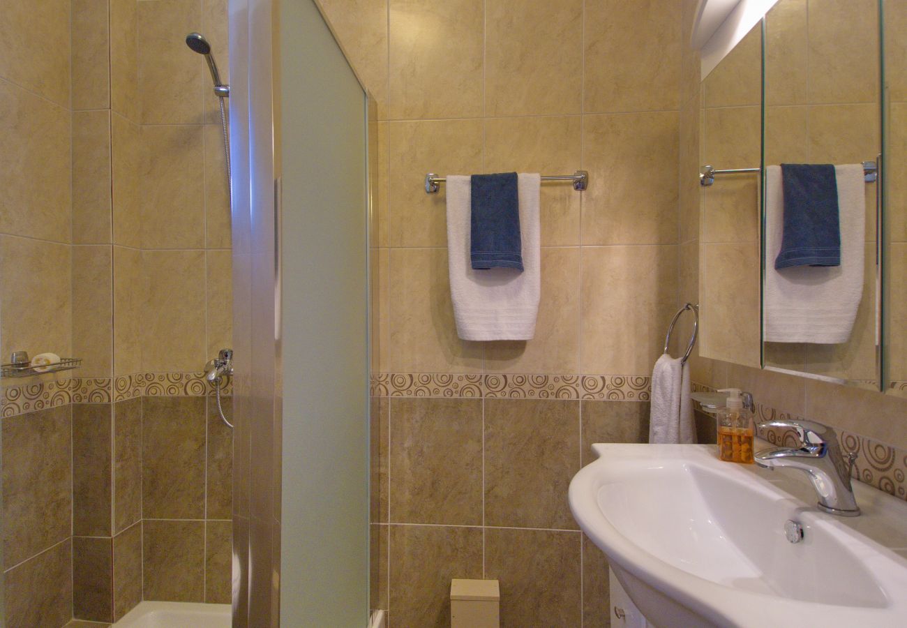 Guest shower room on ground floor of Villa Nireaus