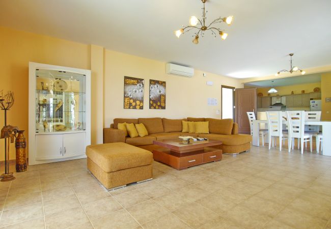 Extremely spacious living area at Villa Alexandros