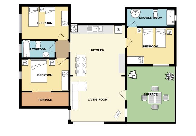 Apartment in Stalos - Rouladina Apt 4 Apartment in Stalos - Rouladina Apt 4