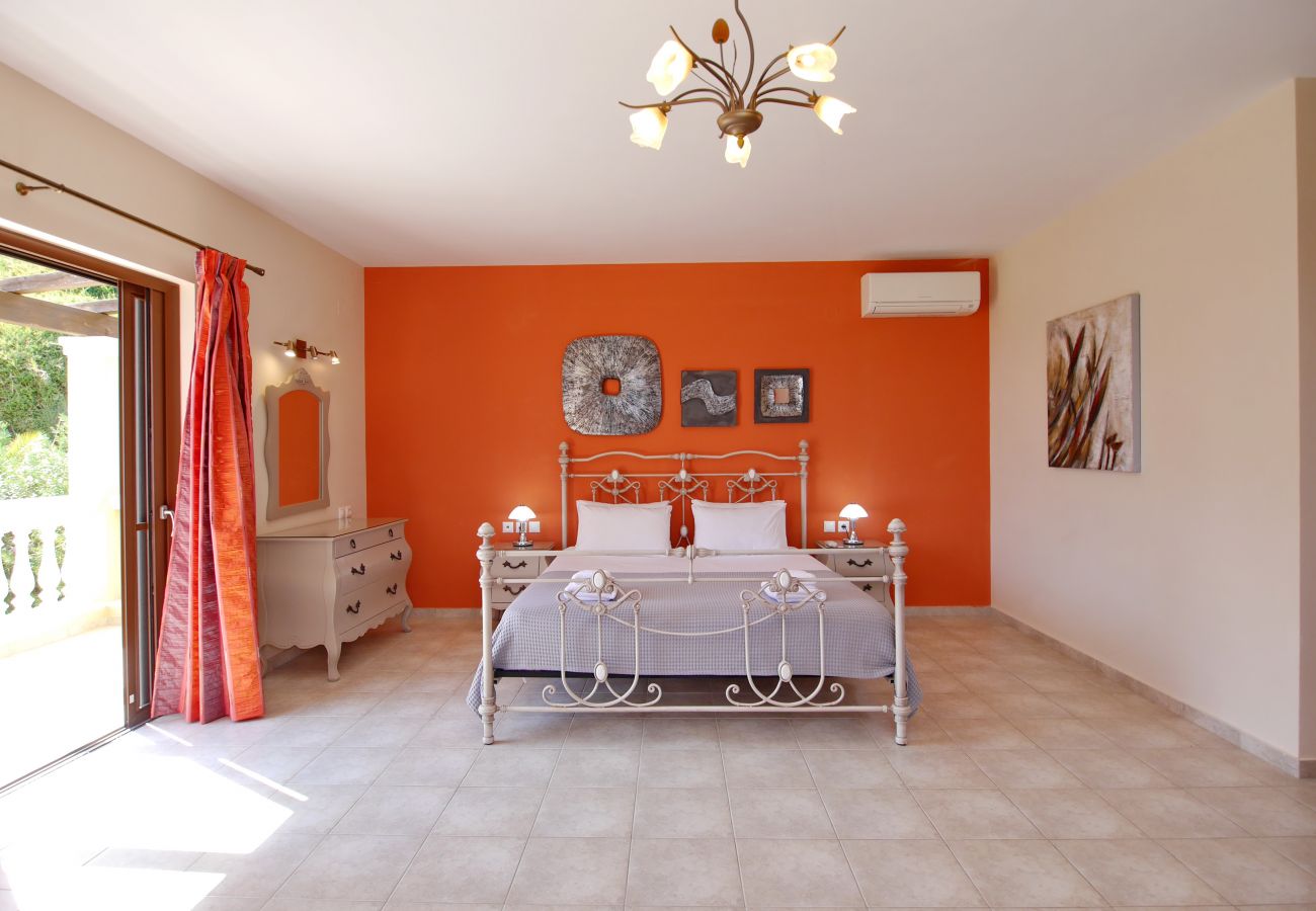 Extremely spacious bedroom at Villa Alexandros