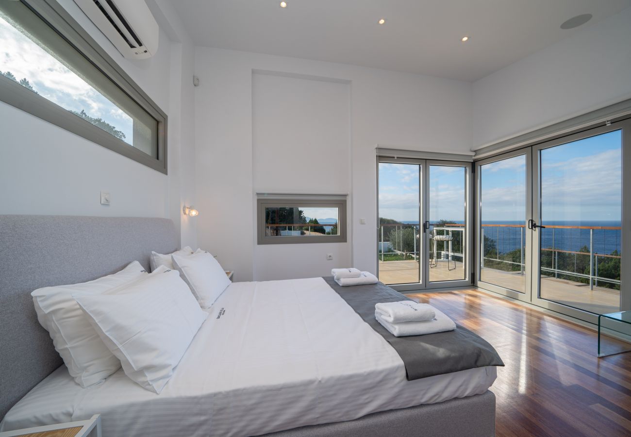Alaties Beach Villa, bedroom, sea view