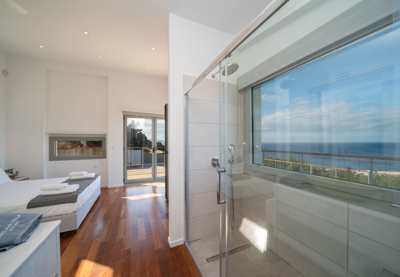 Alaties Beach Villa, bedroom, sea view